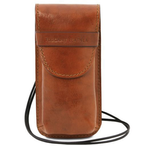 Exclusive leather eyeglasses/Smartphone holder Large size